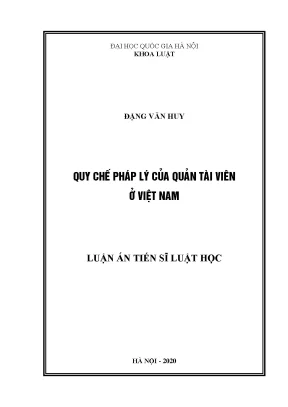 Quy chế pháp lý của quản tài viên ở việt nam