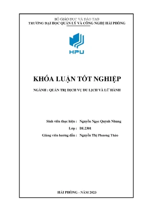 Thực trạng và giải pháp nâng cao chất lượng dịch vụ của nhà hàng sao mai hải đăng plaza
