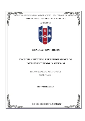 Factors affecting the performance of investment funds in viet nam