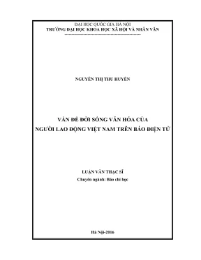 Luận văn thạc sĩ báo chí học vấn đề đời sống văn hóa của người lao động việt nam trên báo điện tử khảo sát báo lao động online lao động thủ đô online người lao động online từ tháng 92014 22015