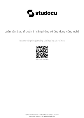 Luan van thac si quan tri van phong ve ung dung cong nghe