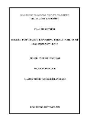 Luận văn english for grade 6