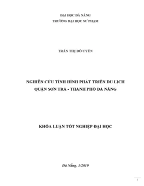Nghiên cứu tình hình phát triển du lịch quận sơn trà thành phố đà nẵng