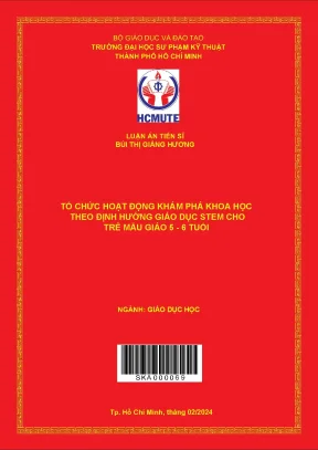 Tổ chức hoạt động khám phá khoa học theo định hướng giáo dục stem cho trẻ mẫu giáo 5 6 tuổi luận án tiến sỹ