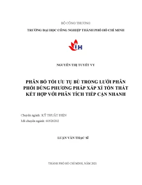 Phân bố tối ưu tụ bù trong lưới phân phối dùng phương pháp xấp xỉ tổn thất kết hợp với phân tích tiếp cận nhanh