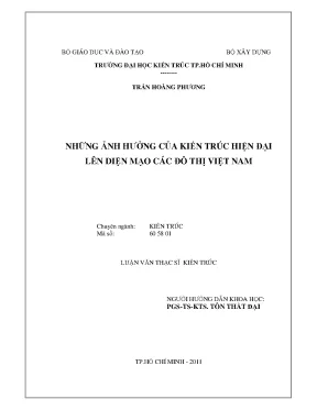 Lvts 2011 những ảnh hưởng của kiến trúc hiện đại lên diện mạo các đô thị việt nam