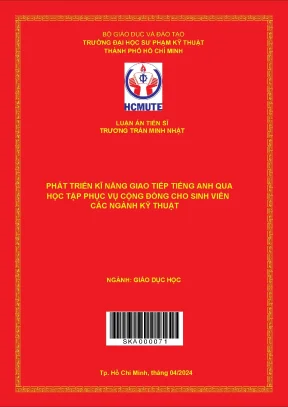 Luận án tiến sĩ giáo dục học phát triển kĩ năng giao tiếp tiếng anh qua học tập phục vụ cộng đồng cho sinh viên các ngành kỹ thuật