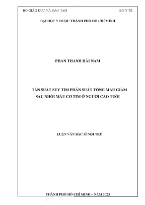 Tần suất suy tim phân suất tống máu giảm sau nhồi máu cơ tim ở người cao tuổi