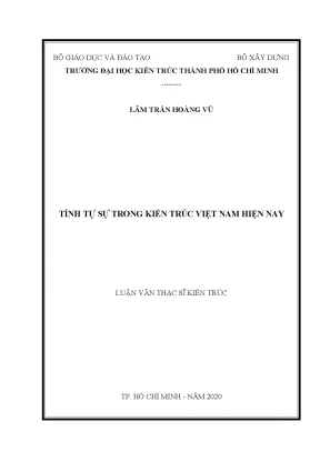 Lvts 2020 tính tự sự trong kiến trúc việt nam hiện nay