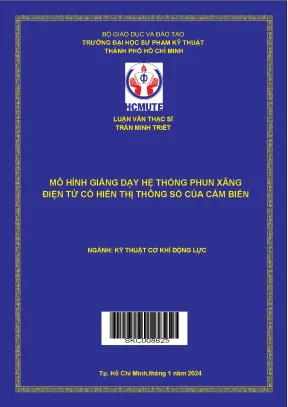 Mô hình giảng dạy hệ thống phun xăng điện tử có hiển thị thông số của cảm biến