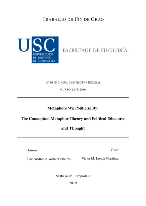 Metaphors we politicize by the conceptual metaphor theory and political discourse and thought 10 điểm