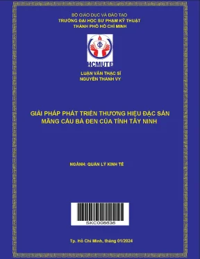 Giải pháp phát triển thương hiệu đặc sản mãng cầu bà đen của tỉnh tây ninh