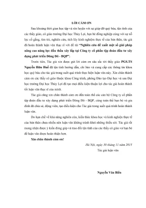Luận văn thạc sĩ quản lý xây dựng nghiên cứu đề xuất một số giải pháp nâng cao năng lực đấu thầu xây lắp tại công ty cổ phần tập đoàn đầu tư xây dựng phát triển đông đô bộ quốc phòng