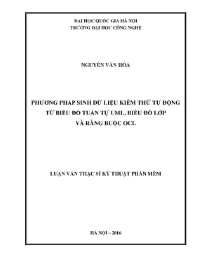 Phương pháp sinh dữ liệu kiểm thử tự độ ng từ biểu đồ tuần tự uml biểu đồ lớp và ràng buộc ocl