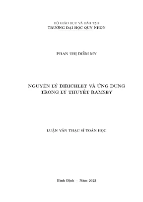 Nguyên lý dirichlet và ứng dụng trong lý thuyết ramsey