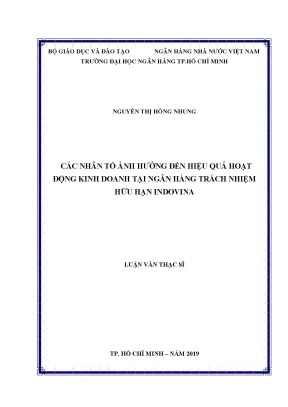 Các nhân tố ảnh hưởng đến hiệu quả hoạt động kinh doanh tại ngân hàng tnhh indovina