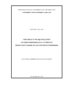 The impact of equitization on firm performance evidence from vietnamese stateowned enterprises