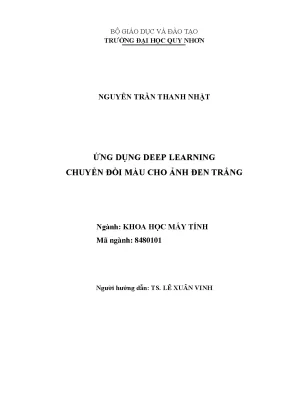 Ứng dụng deep learning chuyển đổi màu cho ảnh đen trắng
