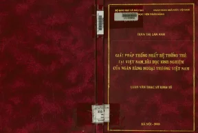 Giải pháp thống nhất hệ thống thẻ tại việt nam bài học kinh nghiệm của ngân hàng ngoại thương việt nanm