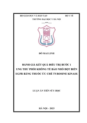 Đánh giá kết quả điều trị bước 1 ung thư phổi không tế bào nhỏ đột biến egfr bằng thuốc ức chế tyrosin kynase