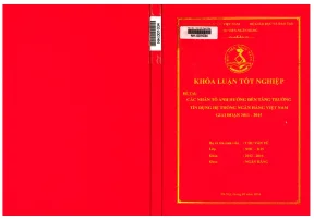 Các nhân tố ảnh hưởng đến tăng trưởng tín dụng hệ thống ngân hàng việt nam