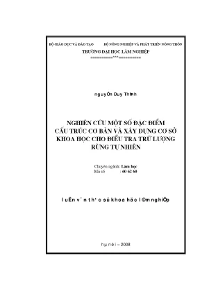 Luận văn thạc sĩ bước đầu nghiên cứu cơ thể kháng sâu róm thông dendroliums punctatus walker của thông nhựa pinus merkusii jungh virese tại sơn lộc can lộc hà tĩnh