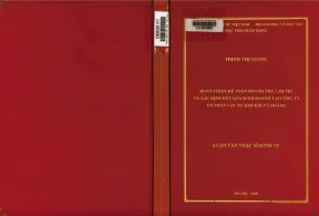 Hoàn thiện kế toán doanh thu chi phí và xác định kết quả kinh doanh tại công ty cổ phần vật tư kim khí vũ hoàng luận văn thạc sỹ kinh tế