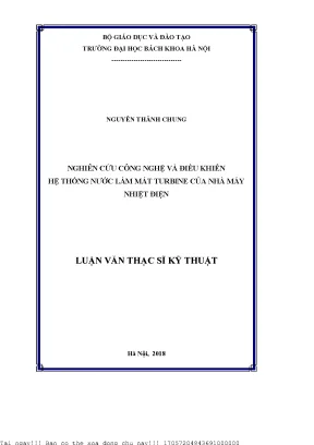 Nghiên ứu công nghệ và điều khiển hệ thống nước làm mát turbine của nhà máy nhiệt điện