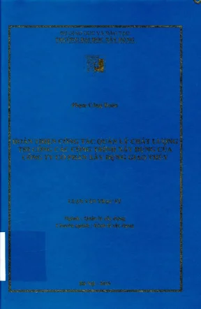 Hoàn thiện công tác quản lý chất lượng thi công các công trình xây dựng của công ty cổ phần xây dựng giao thủy