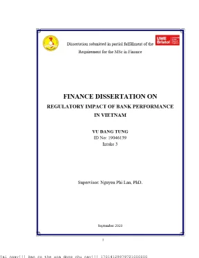 Reguilatory impact of bank performance in vietnam