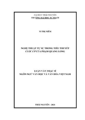 Nghệ thuật tự sự trong tiểu thuyết cuộc cờ của phạm quang long