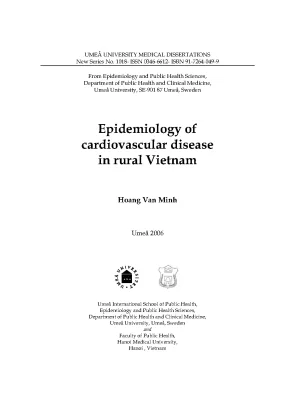 Epidemiology of cardiovascular disease in rural vietnam