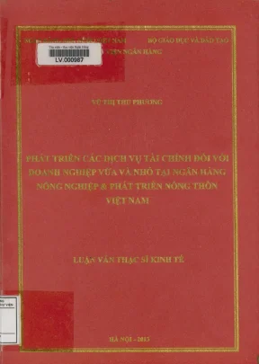 Phát triển các dịch vụ tài chính đối với doanh nghiệp vừa và nhỏ tại ngân hàng nông nghiệp phát triển nông thôn việt nam