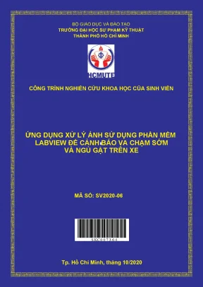Đề tài nghiên cứu và ứng dụng xử lí ảnh bằng phần mềm labview để cảnh báo ngủ gật và va chạm sớm