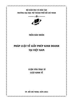Pháp luật về giấy phép kinh doanh tại việt nam