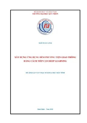 Xây dựng ứng dụng đếm phương tiện giao thông bằng cách tiếp cận deep learning
