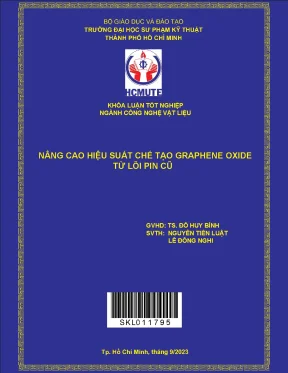 Nâng cao hiệu suất chế tạo graphene oxide từ lõi pin cũ