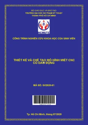 Đề tài thiết kế và chế tạo mô hình miết cnc có dao động