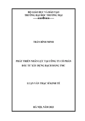 Phất triển nhân lực tại công ty cổ phần đầu tư xây dựng bạch đằng tmc