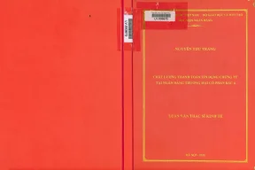 Chất lượng thanh toán tín dụng chứng từ tại ngân hàng thương mại cổ phần bắc á