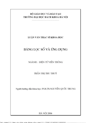 Băng lọ số và ứng dụng