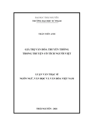 Giá trị văn hóa truyền thống trong truyện cổ tích người việt
