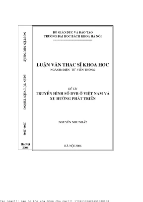 Truyền hình số dvb ở việt nam và xu hướng phát triển