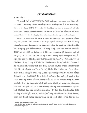 Nghiên cứu ứng dụng mô hình dea trong phân tích mức độ ảnh hưởng của các yếu tố đến việc chậm tiến độ xây dựng công trình đường bộ tại bắc ninh