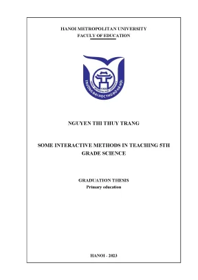 Some interactive methods in teaching