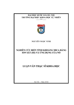 Luận văn tốt nghiệp chuyên ngành hóa vô cơ