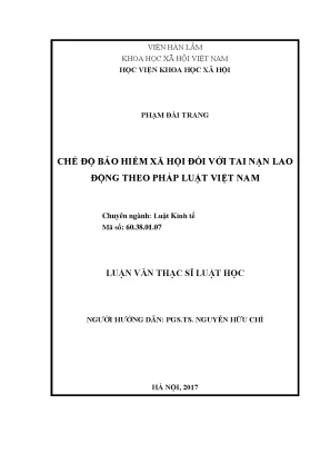 Chế độ bảo hiểm xã hội đối với tai nạn lao động theo pháp luật việt nam