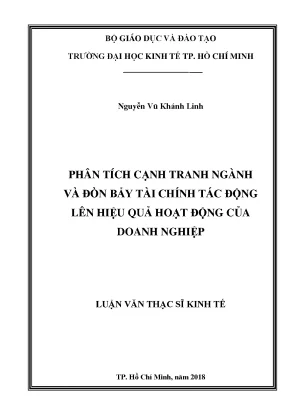 Luận văn thạc sĩ phân tích cạnh tranh ngành và đòn bẩy tài chính tác động lên hiệu quả hoạt động của doanh nghiệp