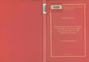 Giải pháp nâng cao hiệu quả kinh doanh của ngân hàng tmcp đầu tư và phát triển việt nam chi nhánh hai bà trưng