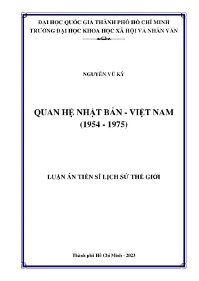 Quan hệ nhật bản việt nam 1954 1975